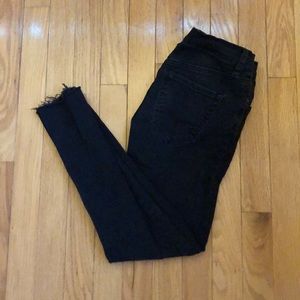 black free people skinny jeans